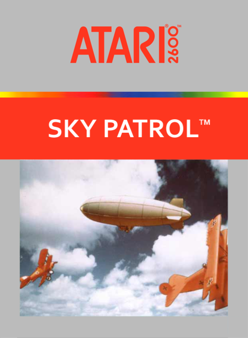 Sky Patrol box art for Atari 2600